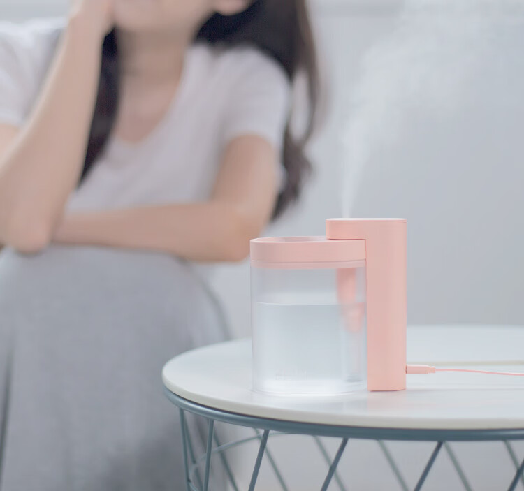 向物（SOTHING）几何加湿器迷你小型卧室 家用办公室usb桌面静音 写意白DSHJ-H-002标准版