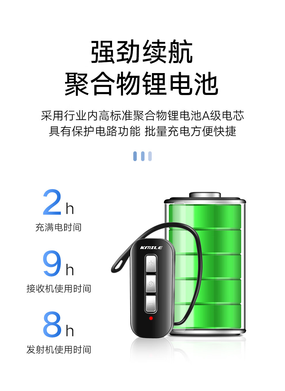 开米乐（KAIMILE） 无线导游讲解器一对多耳麦蓝牙耳机政企接待团队参观工厂参观设备KML-K6 KML-K6T发射机