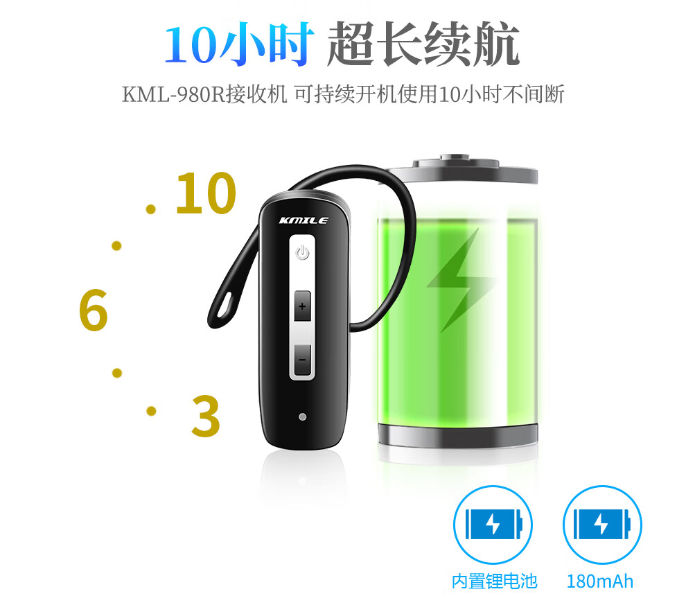 开米乐（KAIMILE） 无线讲解器一对多双讲政企接待移动会议团队参观同声传译KML-980 KML-980T单支发射机