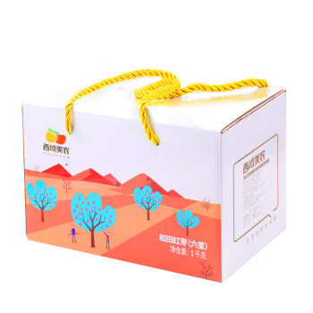 西域美农 特级每日红枣1000g 新疆特产礼和田红枣六星1kg