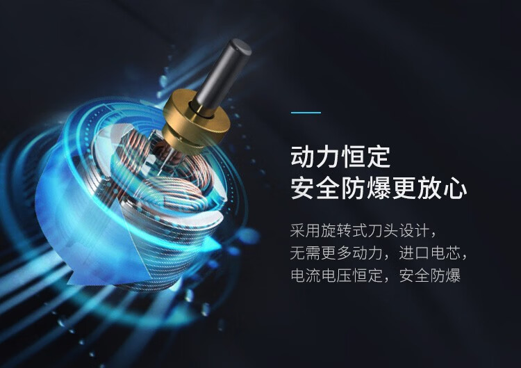 飞利浦（PHILIPS） 男士电动剃须刀净剃胡须刀刮胡刀须刨旅行便携 PQ190