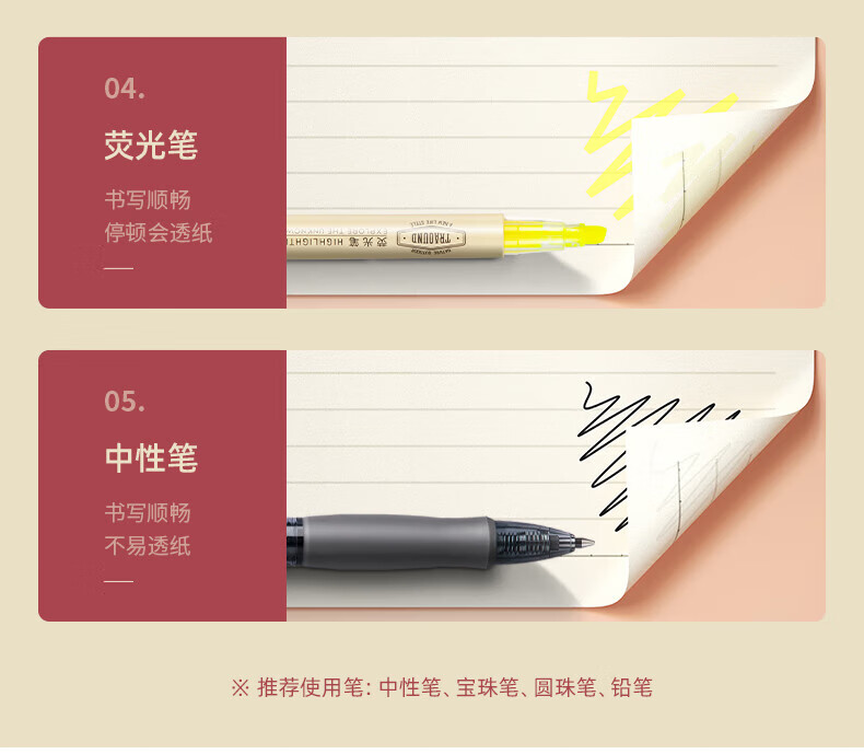 得力 (deli)B5/40张高效笔记本缝线本 记事本笔记本子作业本错题本练习本 12本装 FB540