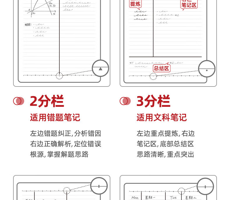 得力 (deli)B5/40张高效笔记本缝线本 记事本笔记本子作业本错题本练习本 12本装 FB540