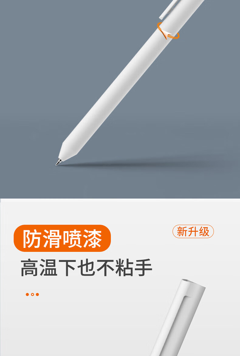 白雪(snowhite)G-606刷题笔小白笔cs笔头中性笔0.5mm黑色中性笔 10支/盒