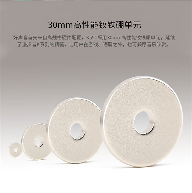 漫步者(EDIFIER) K550 头戴式耳机耳麦 游戏耳机 电脑耳机 办公教育 学习培训 典雅黑色EDF280014