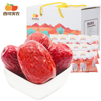 西域美农 特级每日红枣1000g 新疆特产礼和田红枣六星1kg