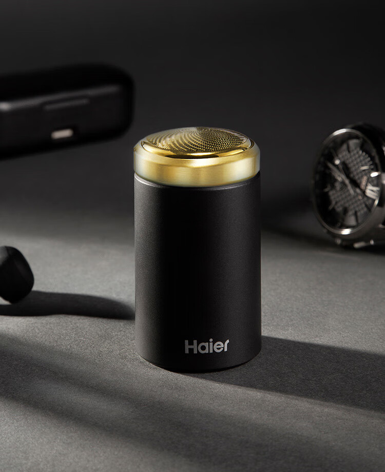 海尔（Haier)HSQ1-2218剃须刀 Type-C快充绅士灰电动迷你刮胡刀水洗充电式便携小巧胡须刀