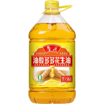 鲁花 粮油食用油 油酸多多花生油4L