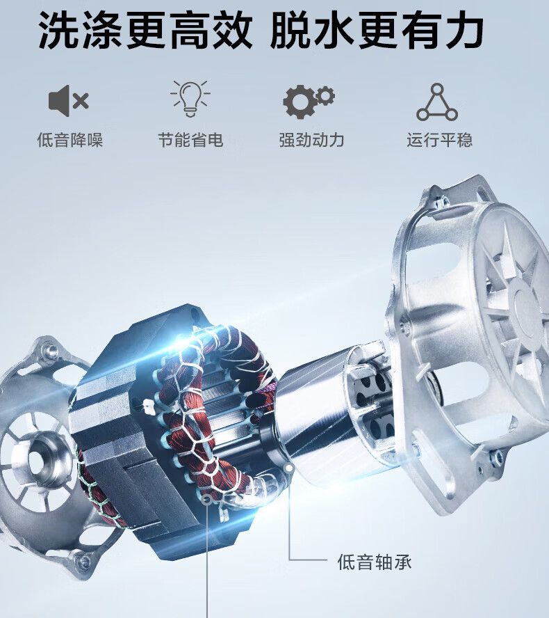TCL 8公斤全自动波轮洗衣机 租房宿舍家用小型洗衣机 TB-V80A