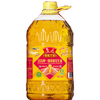鲁花 食用油粮油 香飘万家花生油3.06L