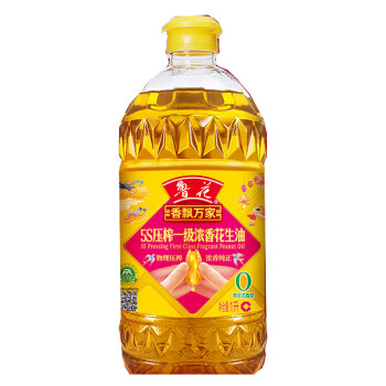 鲁花 粮油食用油 香飘万家花生油1L