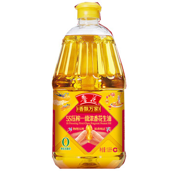 鲁花 粮油食用油 香飘万家花生油1.8L