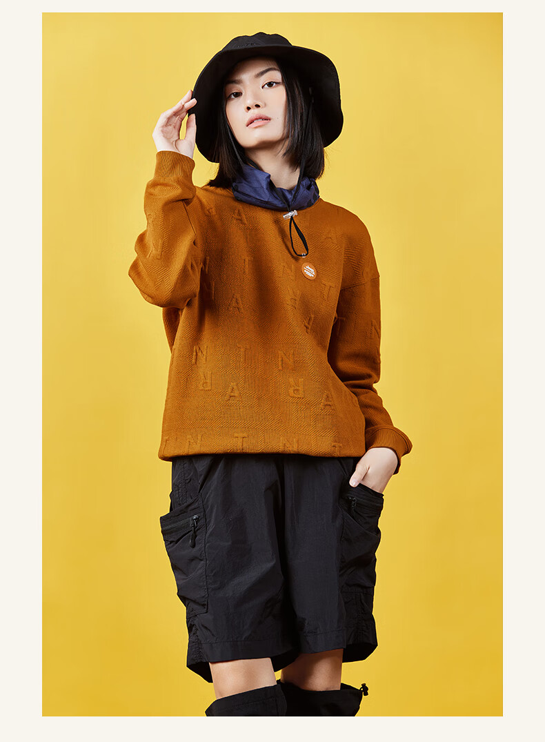 Jeep卫衣女式卫衣舒适卫衣J232084398木粉M