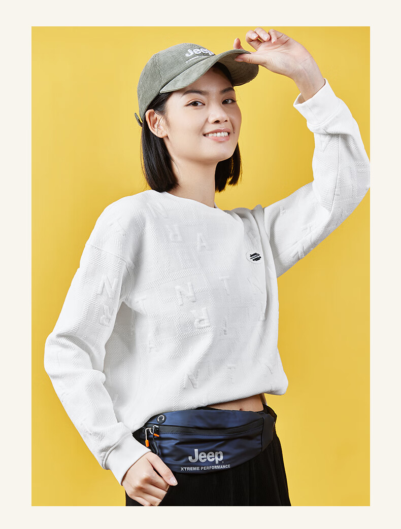 Jeep卫衣女式卫衣舒适卫衣J232084398木粉M