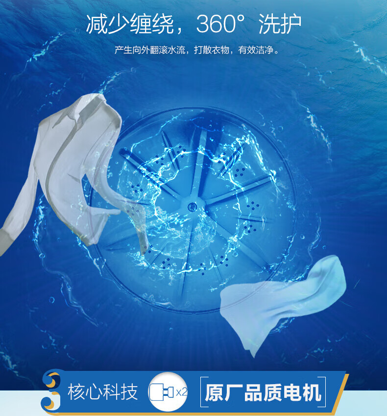 小天鹅（LittleSwan）洗衣机 半自动洗衣机 8kg大容量 洗8kg+甩5.5kg 双筒洗衣机MP80-DS805