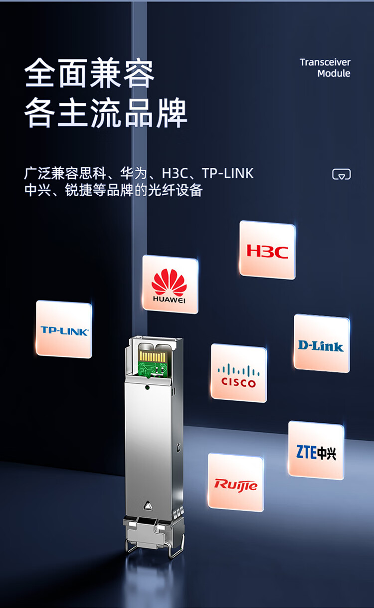 山泽(SAMZHE)  SFP光模块千兆 1.25G单模双纤光纤模块（1310nm，20km，LC） 一只 SZ-SMQ20S