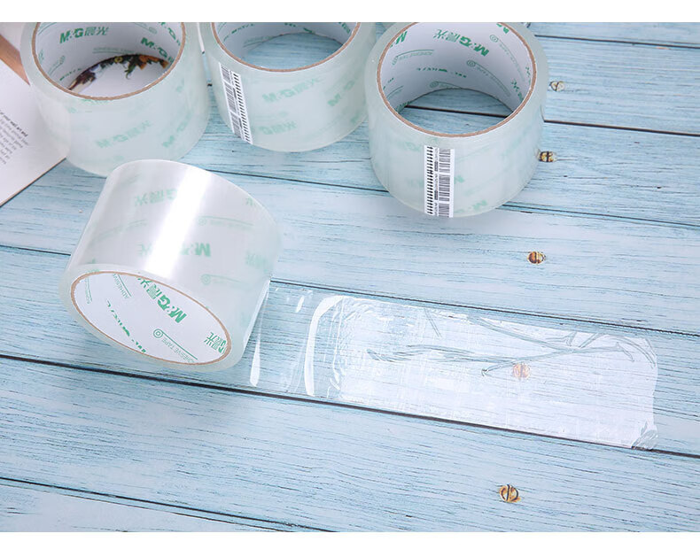 晨光(M&G)普惠普透封箱胶带 透明封箱胶带 打包胶带 宽胶布 60mm*40y*45um 5卷/筒 2筒装 AJD95788