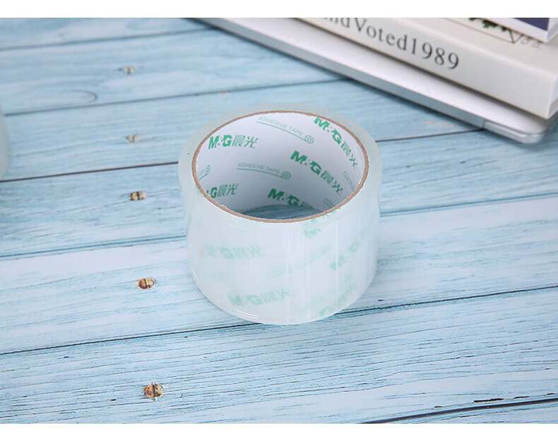 晨光(M&G)普惠普透封箱胶带 透明封箱胶带 打包胶带 宽胶布 60mm*40y*45um 5卷/筒 2筒装 AJD95788