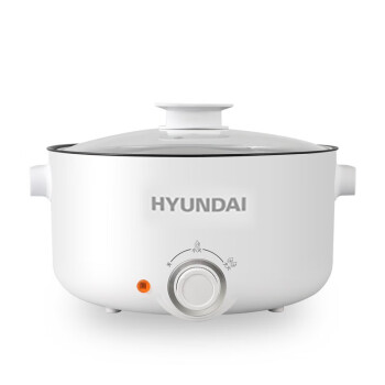 韩国现代（HYUDNAI）网红多功能锅料理锅家用电火锅多用途锅家用一体小型炒菜煮面锅 LC-HG1395