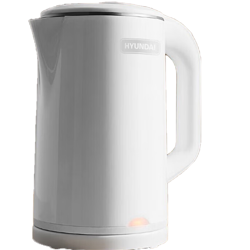 韩国现代（HYUDNAI）电热水壶电水壶热水壶电热水壶304不锈钢1.8L容量暖水壶烧水壶QC-SH1821A白色