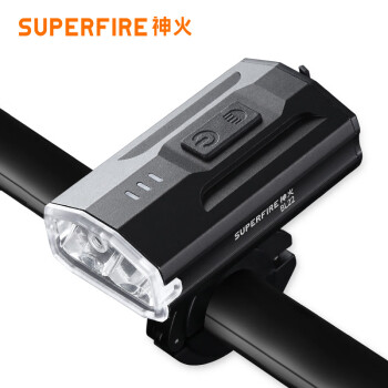 神火（SupFire）骑行探照灯 便携式高亮度自行车前灯 远近双光源 防水led充电BL22