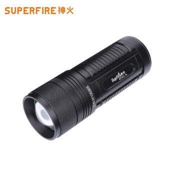 神火（SupFire）LED多功能强光手电 2W 四色光源 带电显 巡逻夜钓照明手电 GF01-A