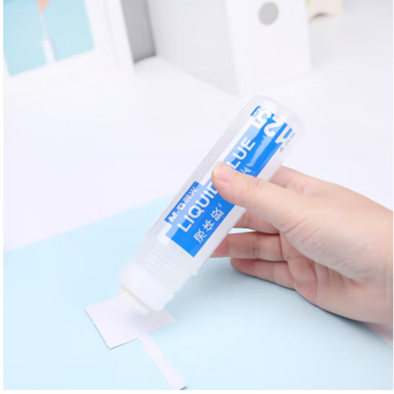 晨光(M&G)液体胶水平头胶水 办公财务胶粘用品 学生通用胶水 125ml液体胶 12支装 AWG97003
