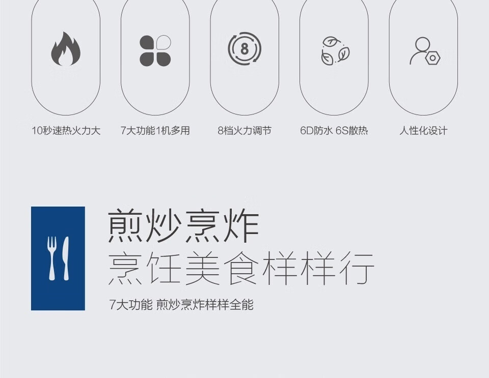 海尔（Haier）电磁炉 2100W大功率 按键调节耐用面板 家用电磁灶火锅炉C21-CK36