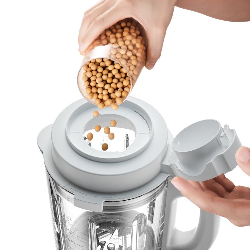 韩国现代（HYUDNAI）多功能预约冷热营养料理榨汁机豆浆绞肉机辅食破壁机QC-LL24126白色