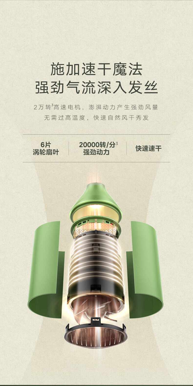 Midea吹风机 3000万负离子电吹风吹风机家用速干护发吹风筒 节日礼物 MB-AJ0502