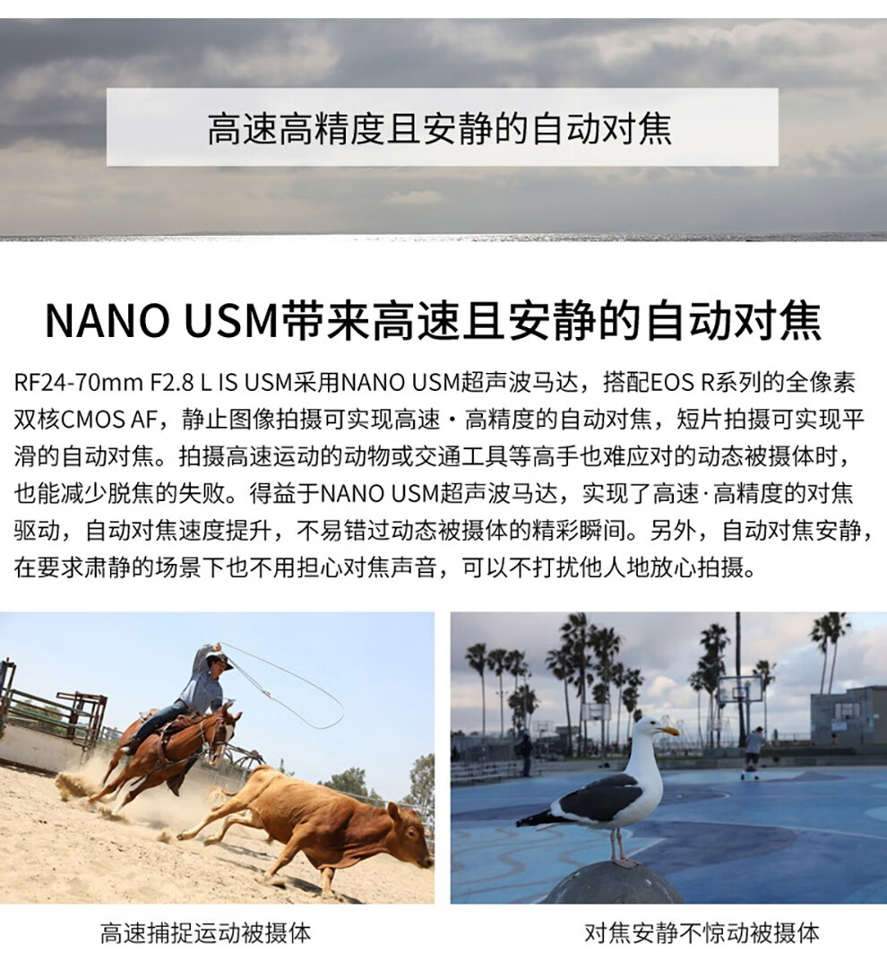 佳能 大三元镜头佳能原装镜头 EF24-70 F2.8 搭配原装UV镜