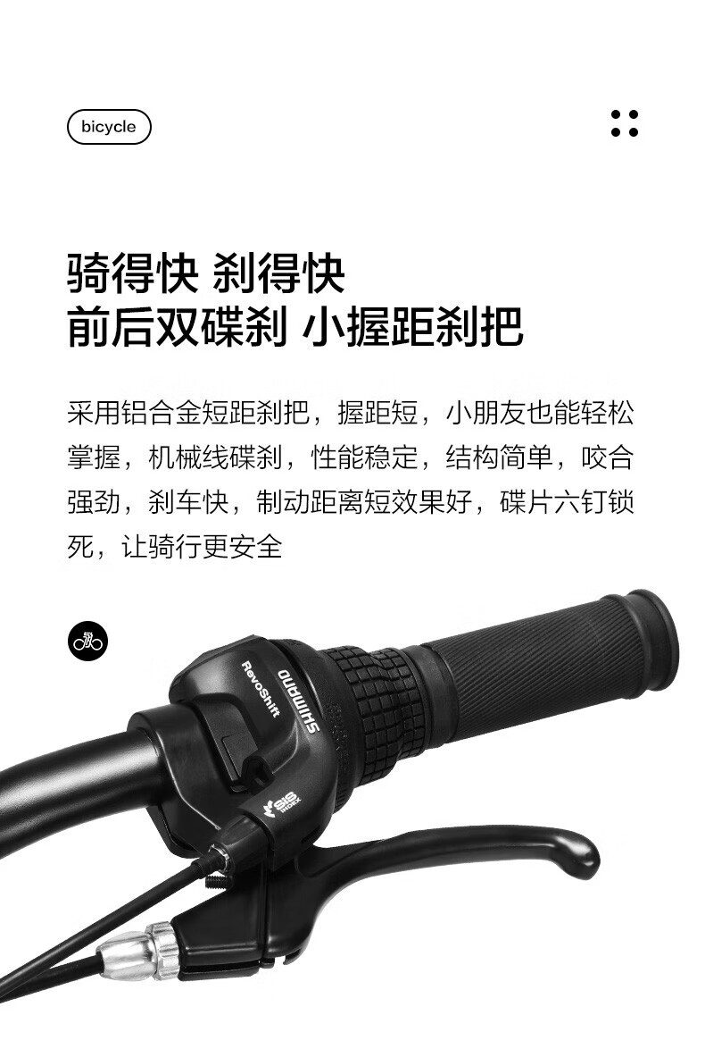 永久 青少年儿童自行车官方旗舰20寸镁合金山地车男女禧玛诺21级变速学生越野单车 21速20寸镁合金 灰色