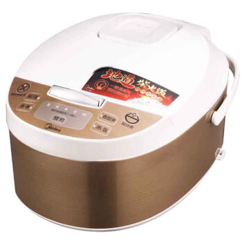 Midea美的电饭煲4L智能预约家用保温 黄晶内胆 10小时预约FD4019A白色