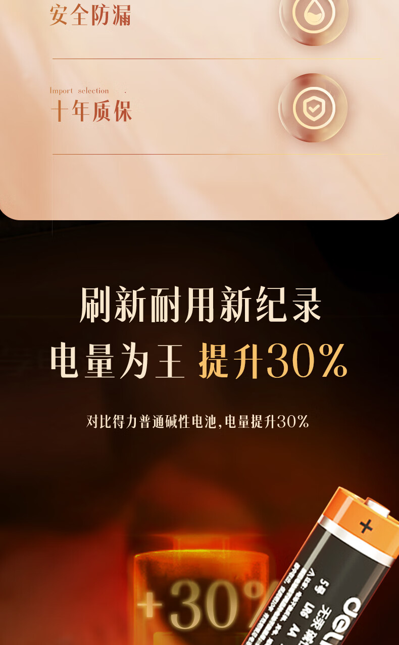 得力（deli）5号电池 碱性干电池24粒装 适用于儿童玩具/钟表/遥控器/电子秤/鼠标 18503 办公用品