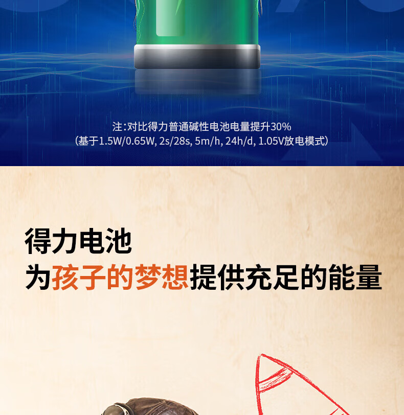 得力（deli）碱性电池 电视遥控鼠标干电池 5号 四粒/卡 18501 5卡装 办公用品