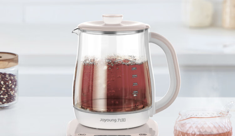 九阳（Joyoung）养生壶家用多功能煮茶壶全自动燕窝壶冲奶1.5L小型迷你 K15F-WY310 榛果褐