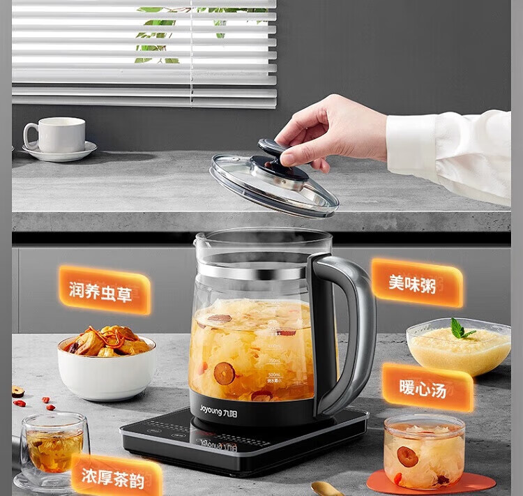 九阳（Joyoung）养生壶煮茶器煮茶壶电水壶热水壶烧水壶电热水壶1.7L容量 K17D-WY171