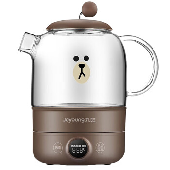 九阳（Joyoung）Line养生壶煮茶器煮茶壶电水壶热水壶烧水壶迷你玻璃家用K08-D601 LINE联名款-布朗熊
