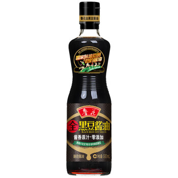 鲁花 厨房调料 全黑豆原汁酱油500ml*2