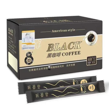 景兰 美式黑咖啡速溶粉 40条盒装