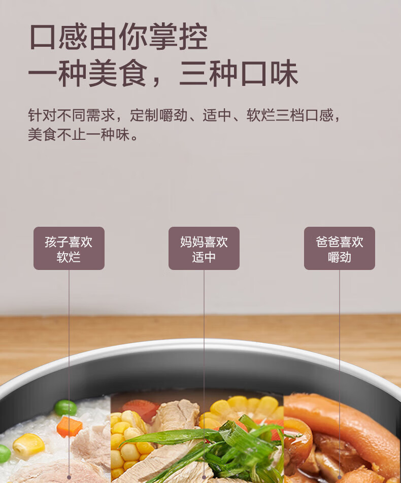 Midea美的电压力锅6L双胆高压锅 智能预约SS6042P 紫色