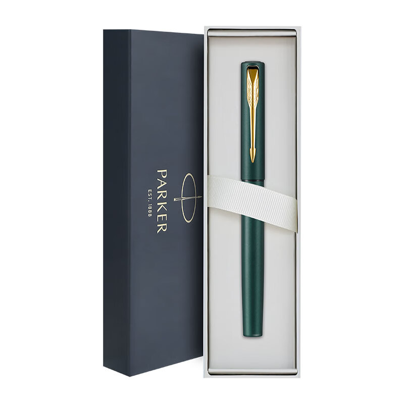 派克（PARKER）威雅系列 XL森林绿金夹墨水笔 钢笔 签字笔 商务办公送礼 男女生日礼物 礼品