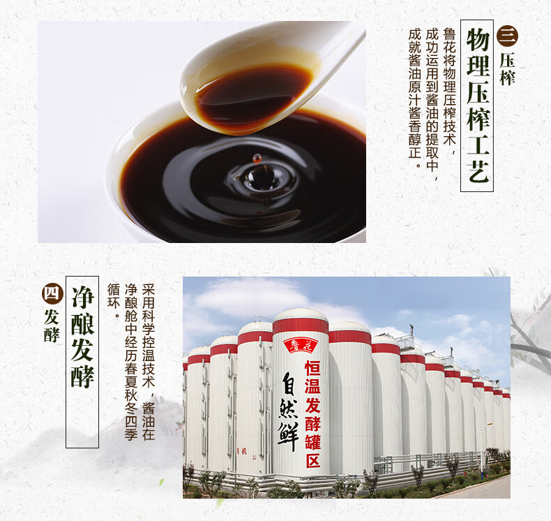 鲁花 调味品 金标生抽1.6L