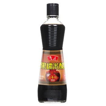 鲁花 调味品 三年陈黑糯米醋500ml*2