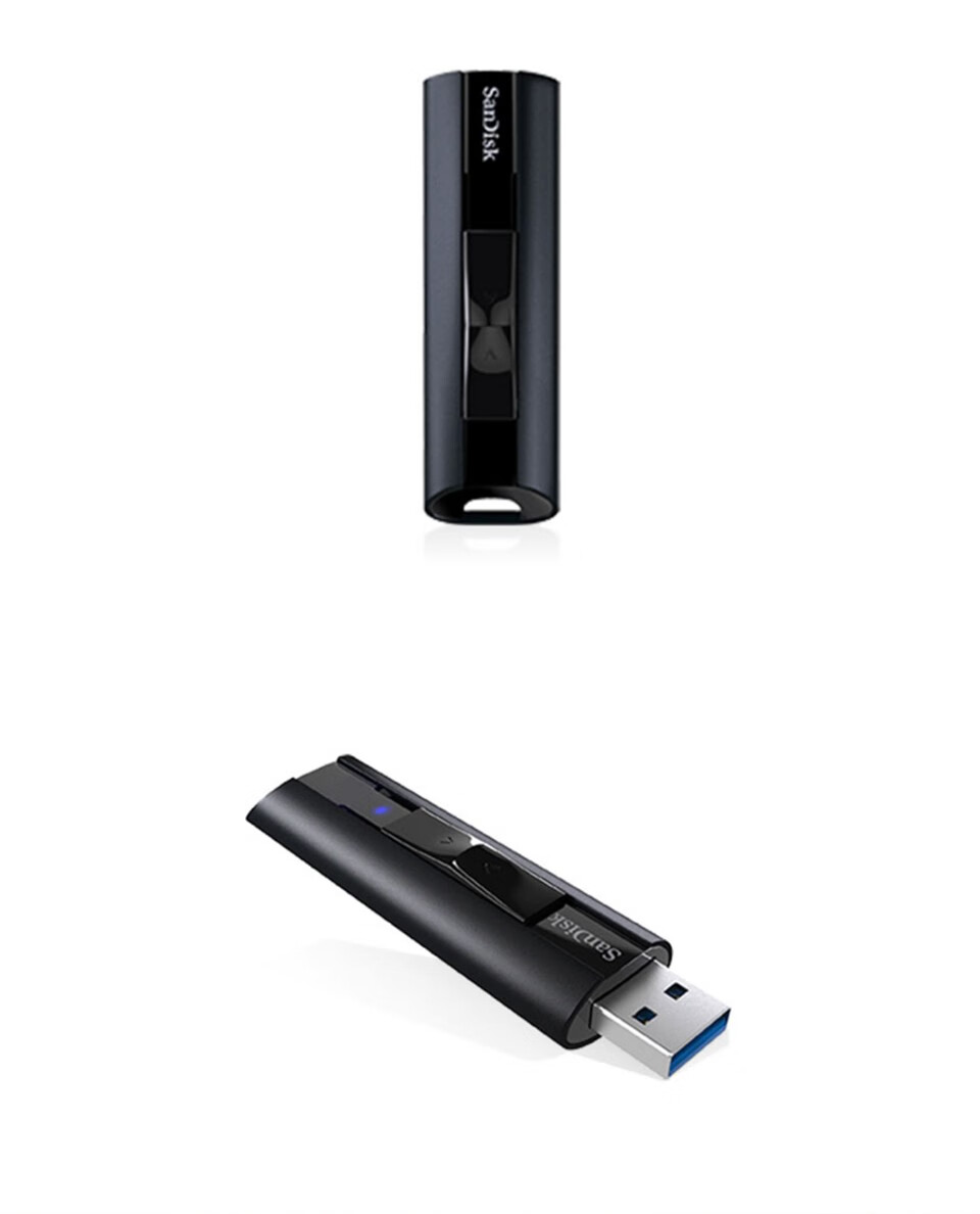 闪迪（SanDisk）固态级U盘 套装 CZ880闪存盘商务办公加密 至尊超极速 128G 读速420M/S 写入380M/S