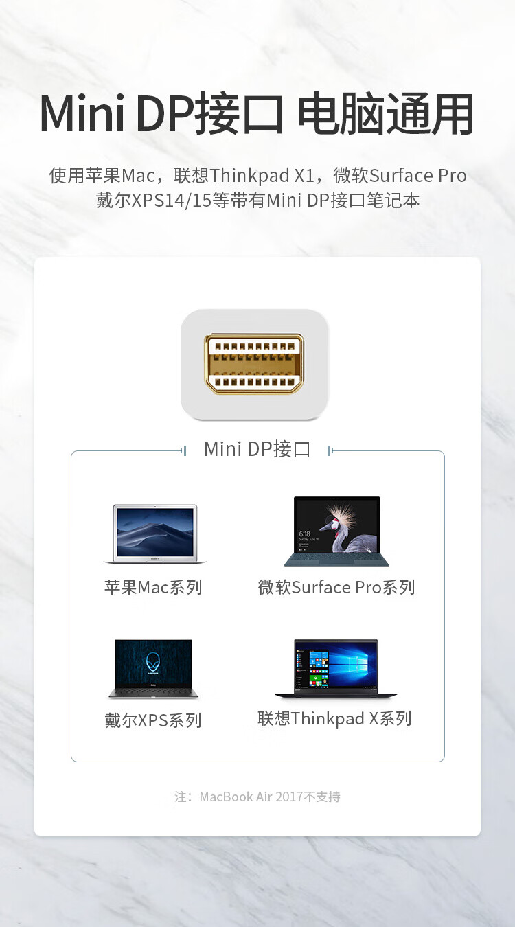 绿联MD108 dp转hdmi/DP转换器vga转接头苹果转HDMI+VGA 家装黑（10439）