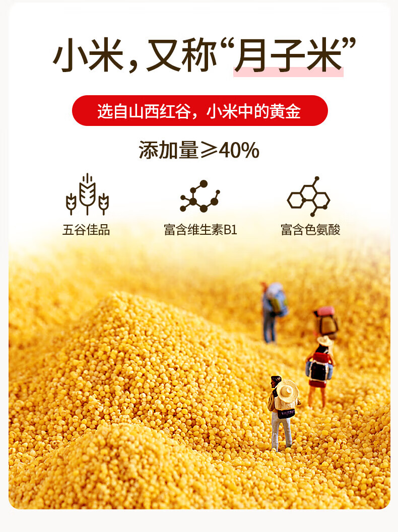 江中猴姑 养胃米稀礼盒 中老年人营养品 30天装小米红枣米稀900g