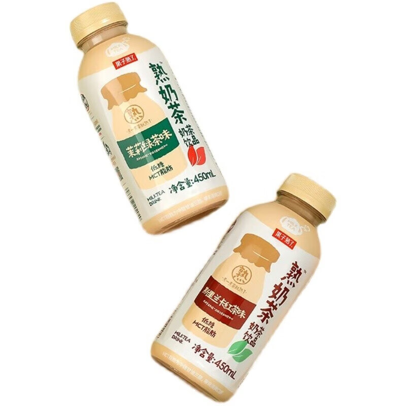 果子熟了 乳香熟奶茶饮料斯里兰卡茉莉绿茶味450ML*15瓶