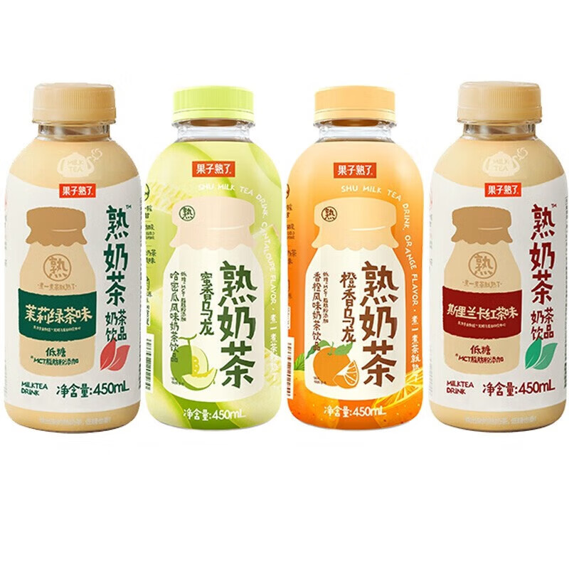 果子熟了 乳香熟奶茶饮料斯里兰卡红茶味450ML*15瓶