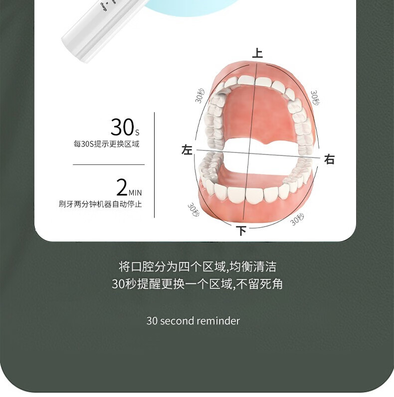 上亨（shangheng）电动牙刷成人情侣套装全自动超声波充电式美白神器软毛防水家用旅行SHZH-KQ001 珍爱白